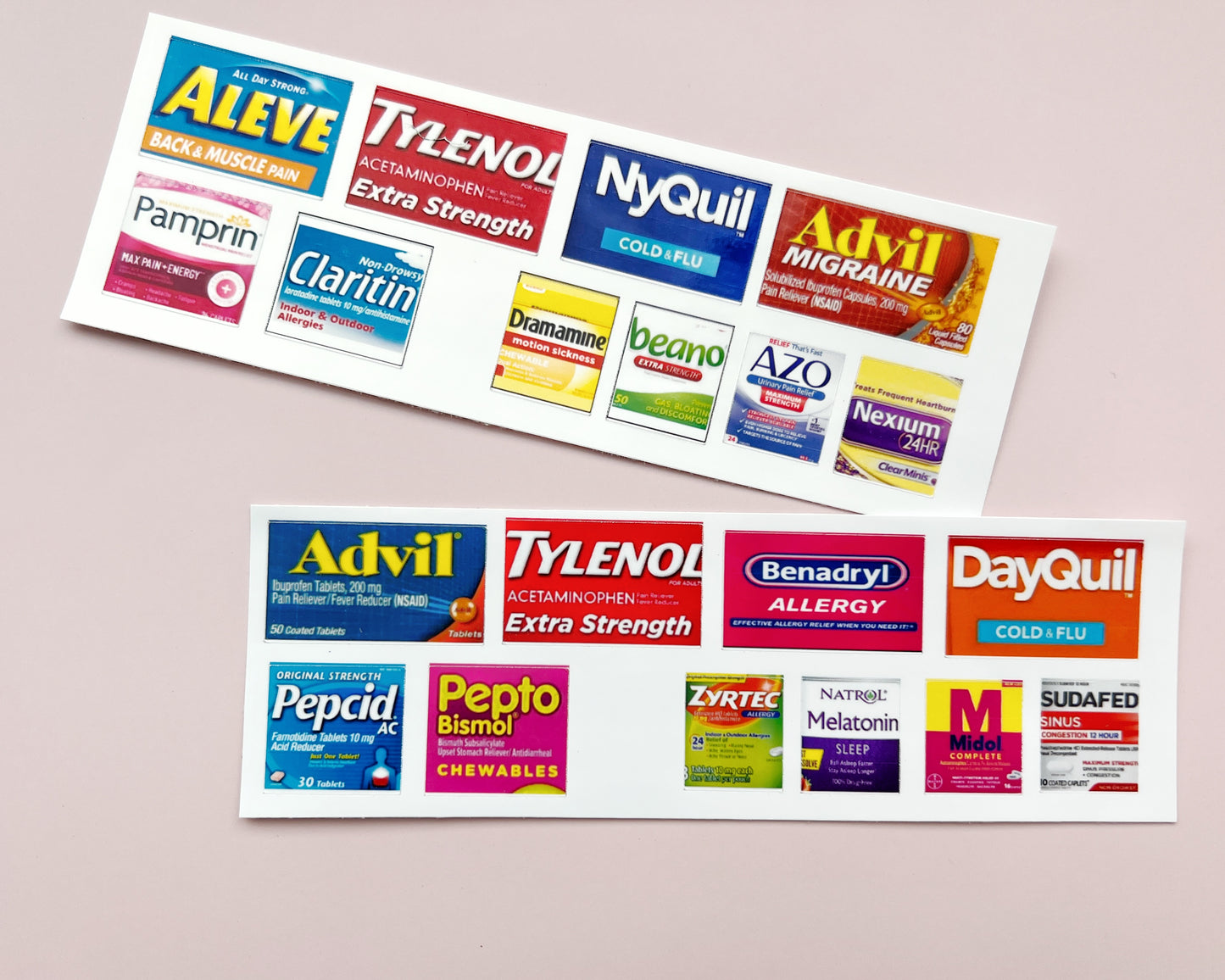 Custom Medication Label Sheet – Fits 10-Slot Pillbox